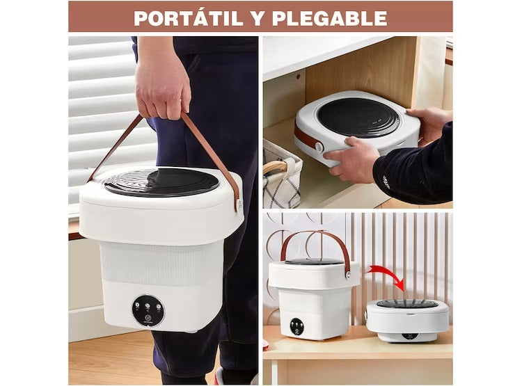 MINI LAVADORA PLEGABLE PÓRTATIL - 9.0L