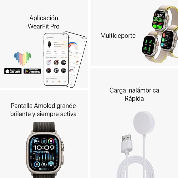 SMART WATCH HK9 ULTRA2 - PANTALLA AMOLED / CHATGPT