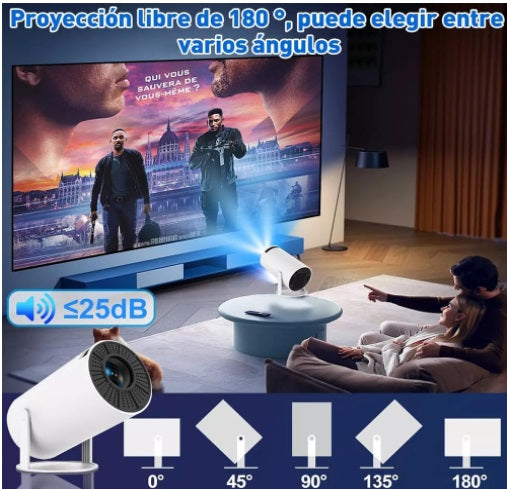 Proyector LED Portátil HDMI Android 4K Full HD