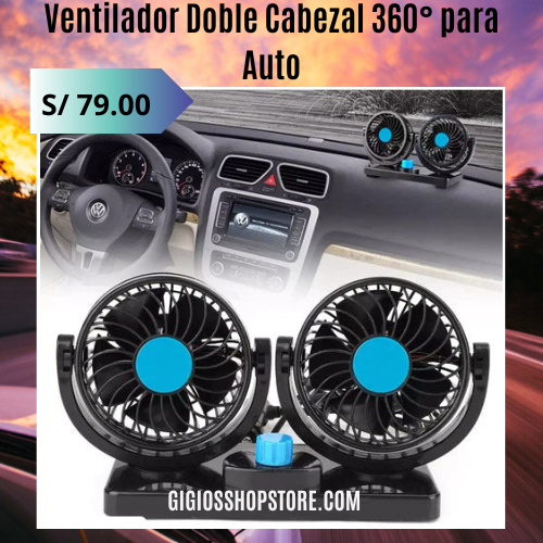 ❄️🚗Ventilador Doble Cabezal 360° para Auto❄️🚗