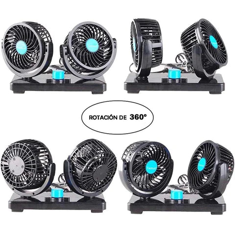 ❄️🚗Ventilador Doble Cabezal 360° para Auto❄️🚗